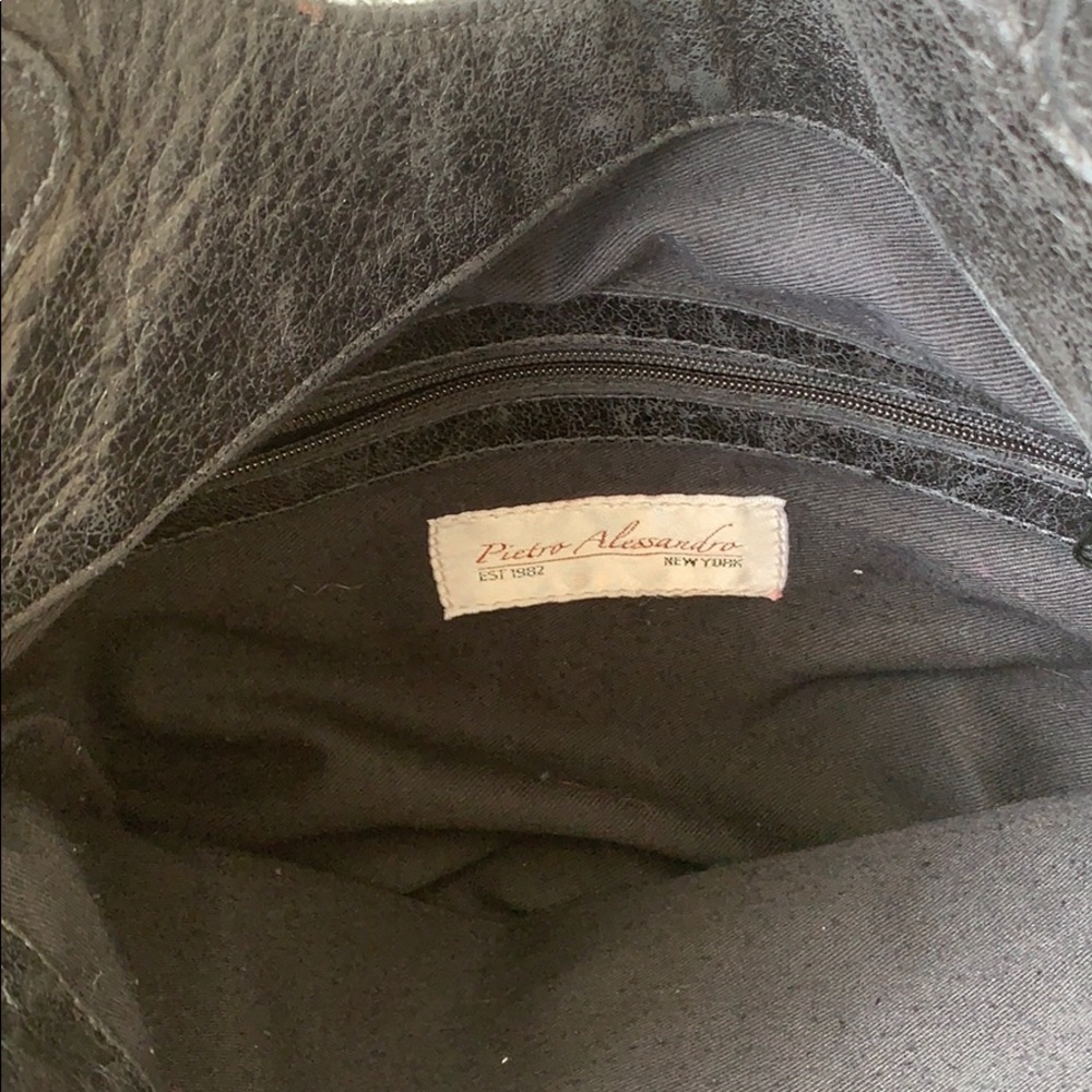 Pietro Alessandro black leather bag. - Picture 3 of 8